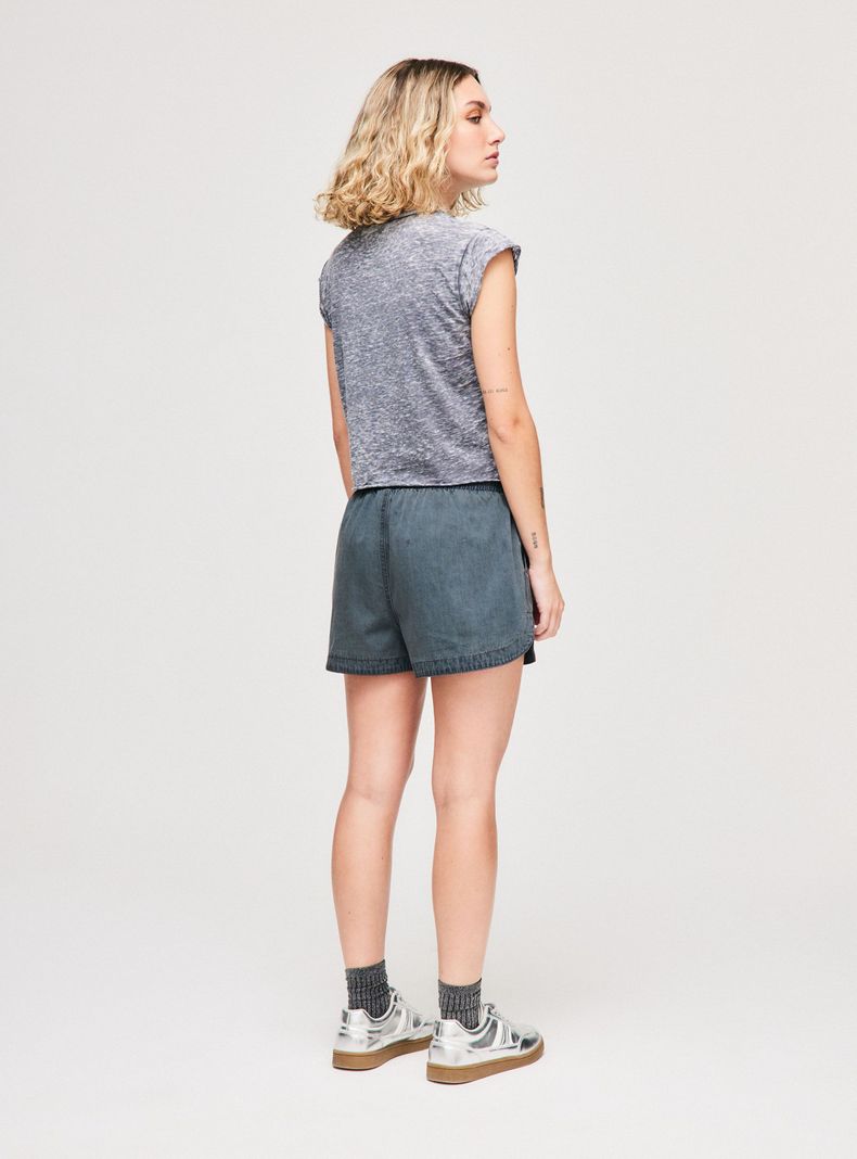 Polera Lavada Cuello Redondo Relaxed Fit-5