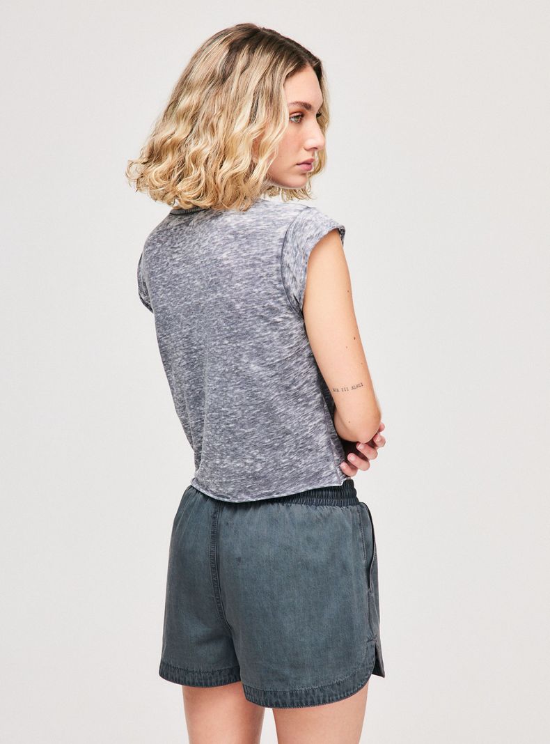 Polera Lavada Cuello Redondo Relaxed Fit-1