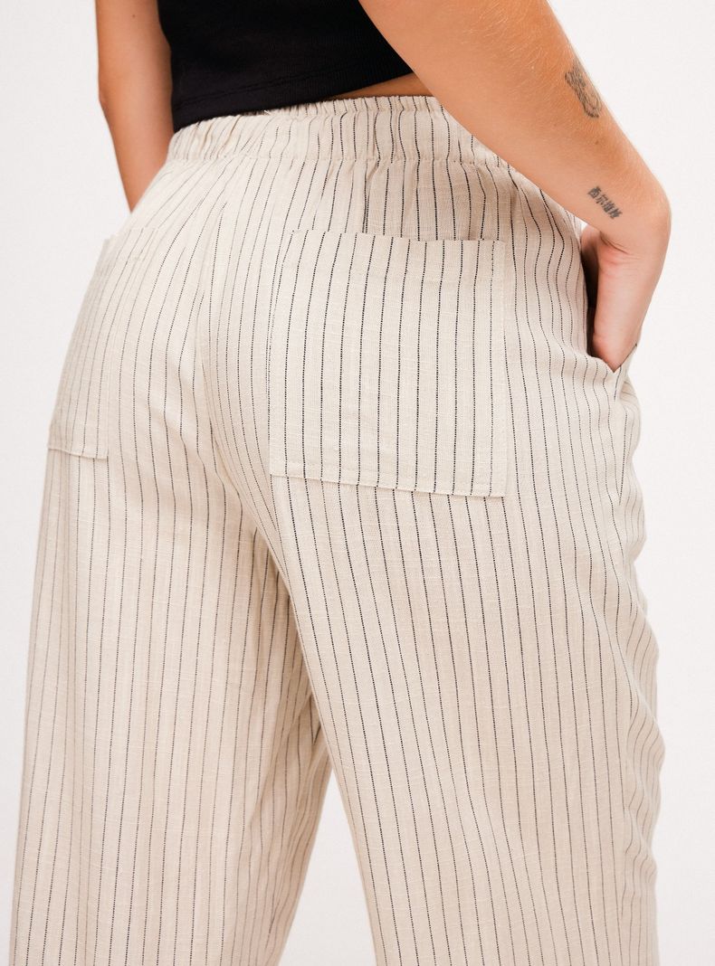 Pantalón con Bolsillos Rayas-3