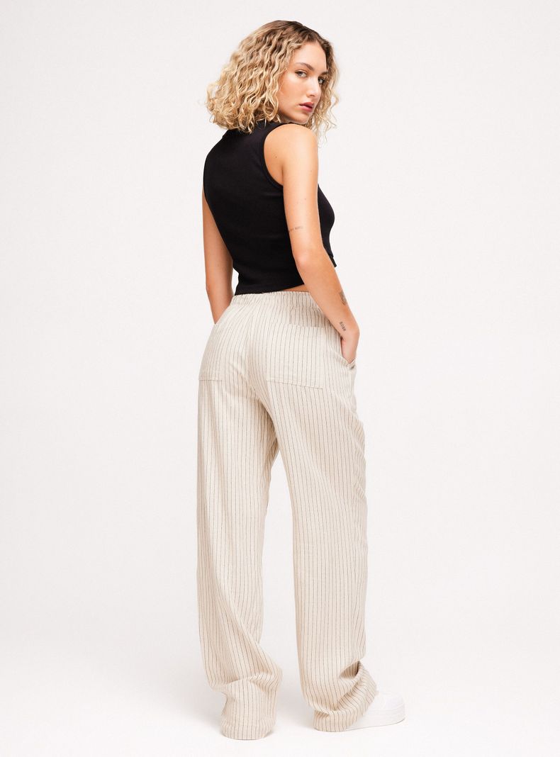 Pantalón con Bolsillos Rayas-5