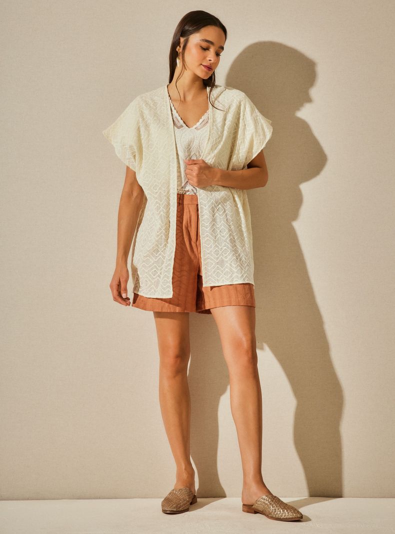 Kimono Tela Diseño Bordado-4