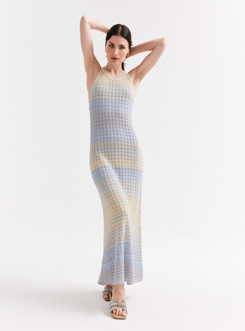 Vestido Tejido con Lurex-0