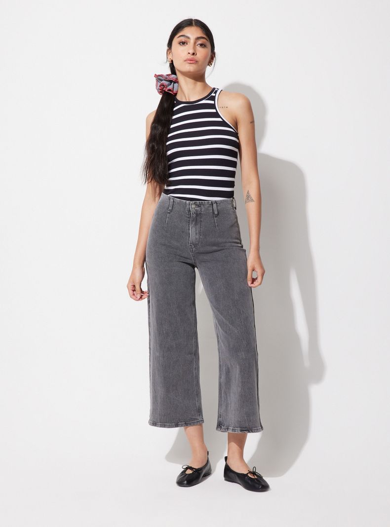 Jeans sin Pretina Tela Elasticada-4