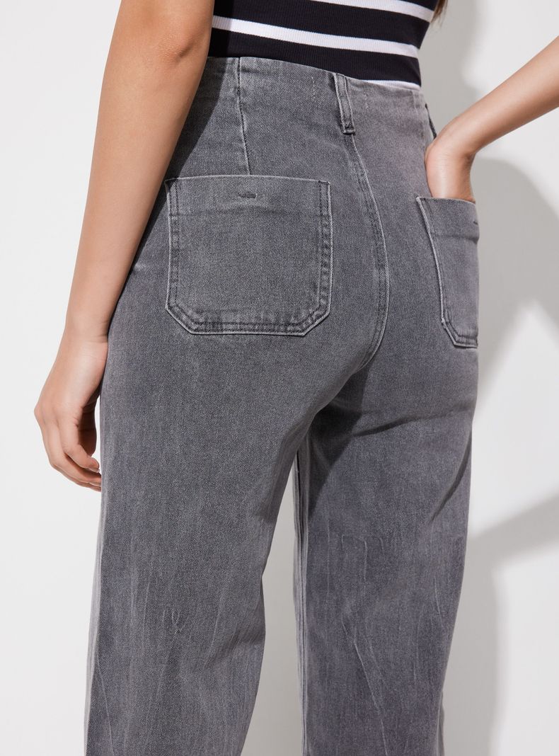 Jeans sin Pretina Tela Elasticada-3