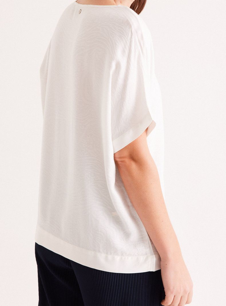 Blusa Manga Kimono Escote en V-3