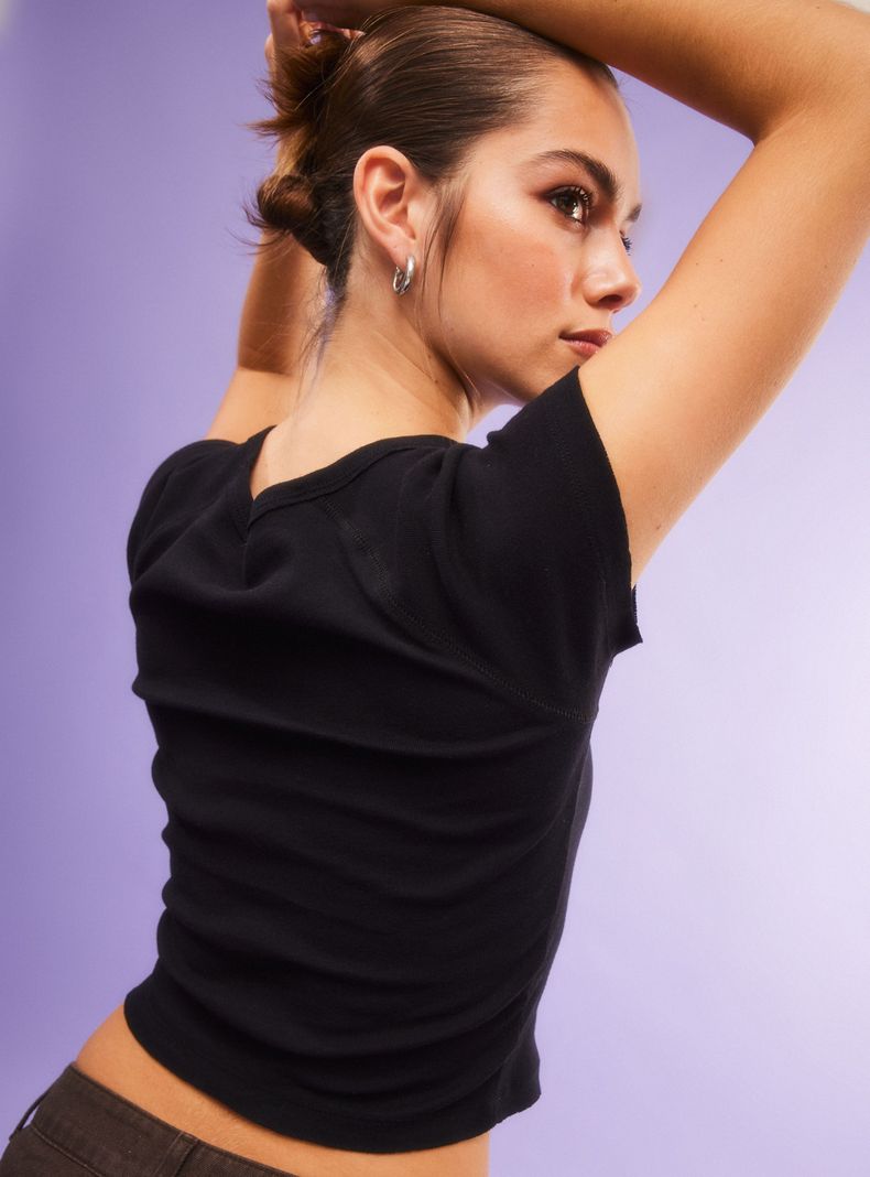 Polera Lavada Front Print-3