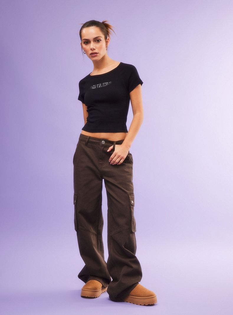 Polera Lavada Front Print-4