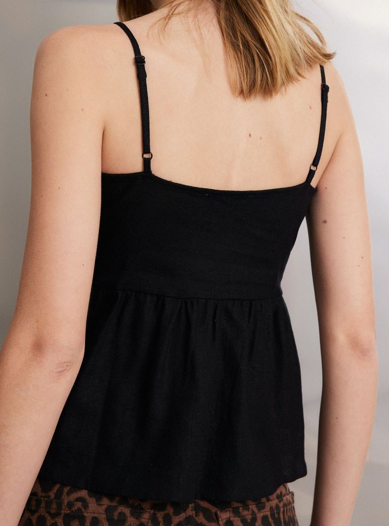 Blusa con Lino y Copas-3