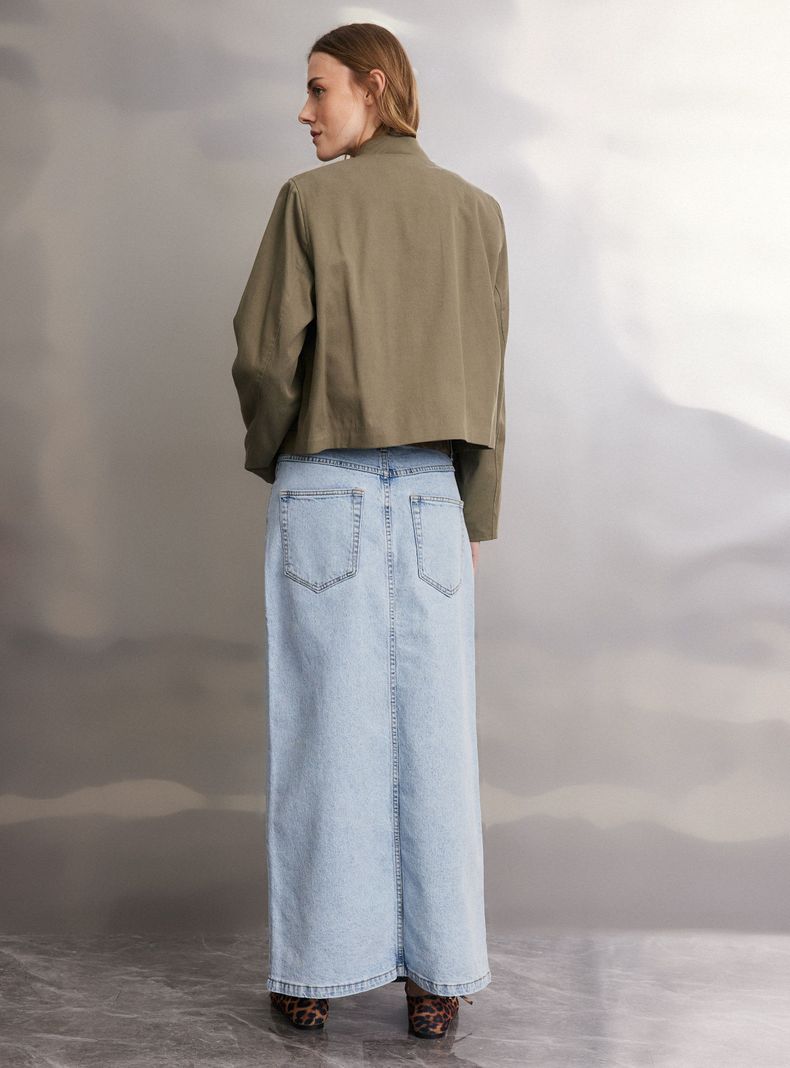Chaqueta Bomber con Bolsillos Utilitarios-5