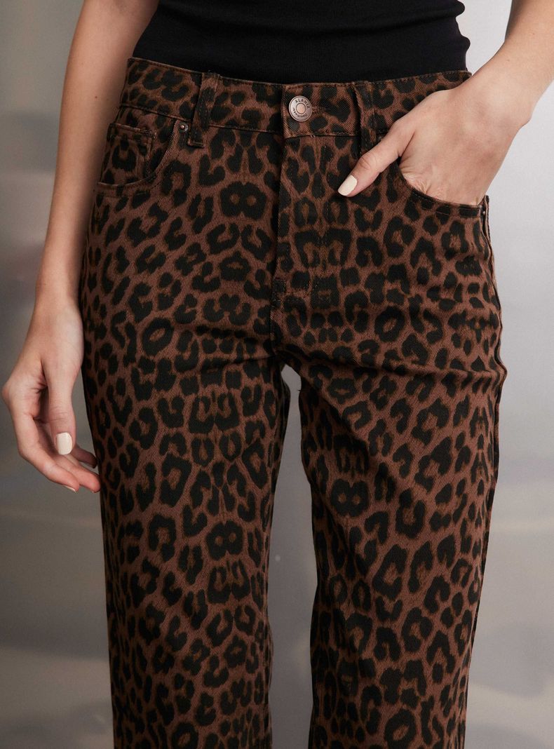 Jeans Print Leopardo Chocolate-2