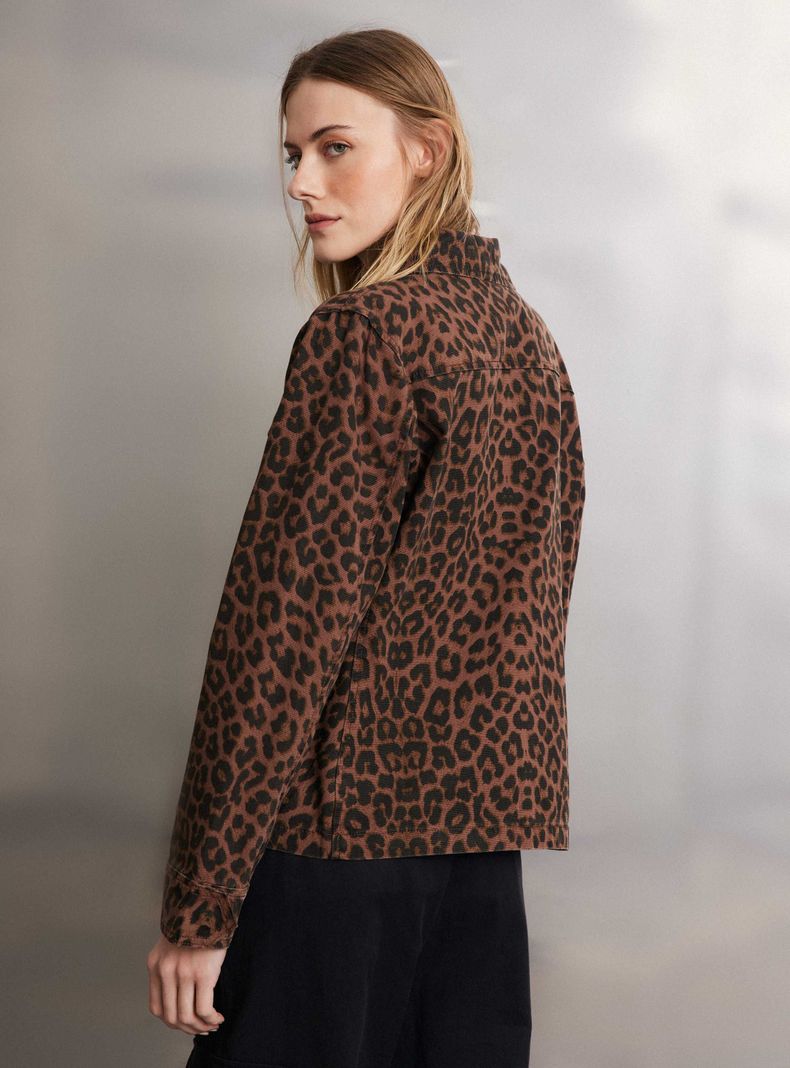 Chaqueta Trucker Estampado Animal-1
