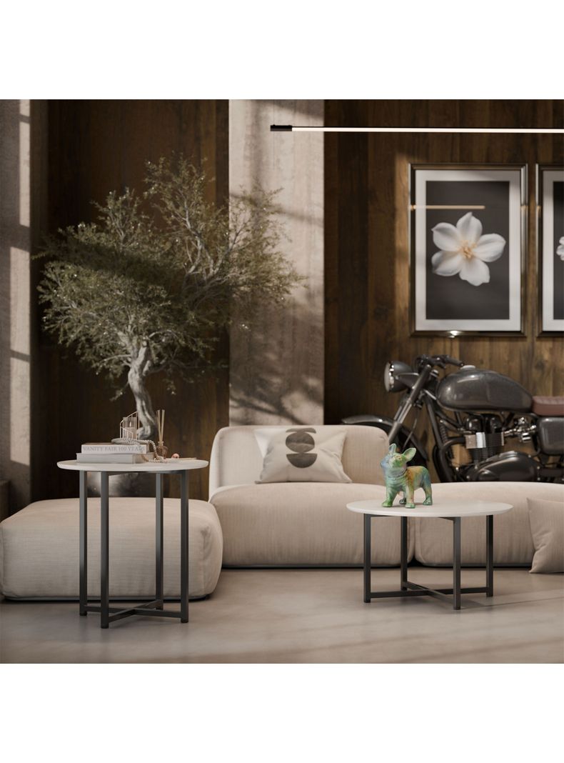 Mesa de Centro Flow 60x60 cm-4
