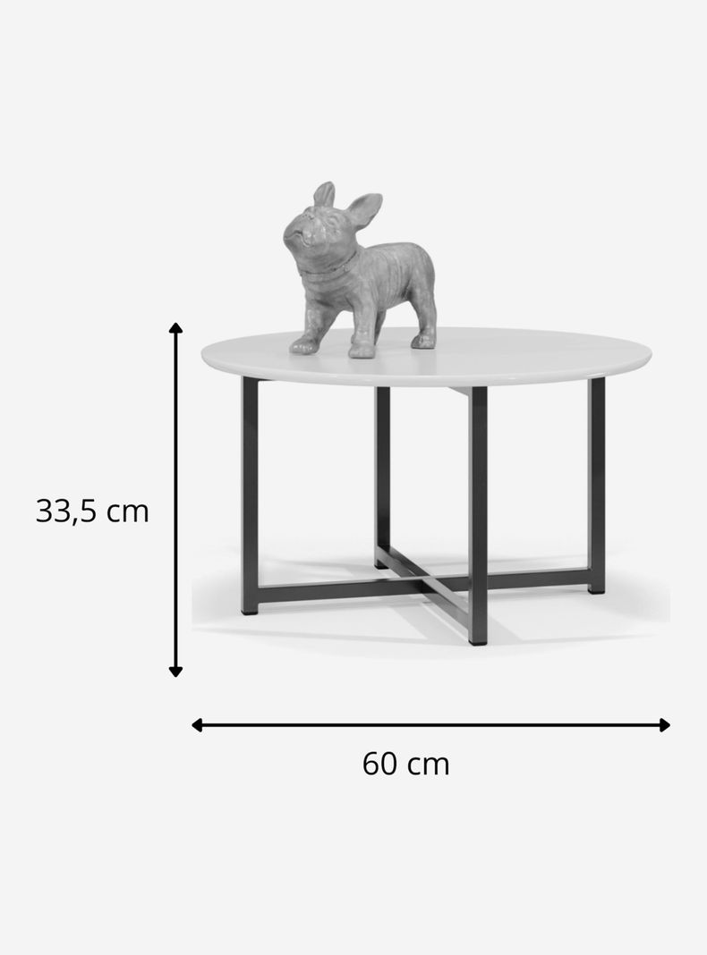 Mesa de Centro Flow 60x60 cm-1