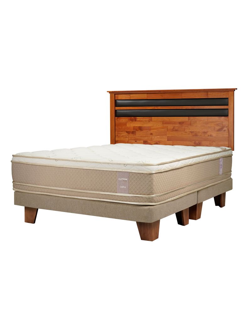 Cama Europea Cotton Organic King Respaldo Mallorca-0