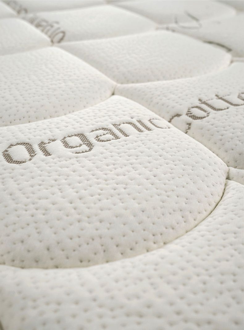 Cama Europea Cotton Organic 2 Plazas Base Dividida + Respaldo Capitoné-2