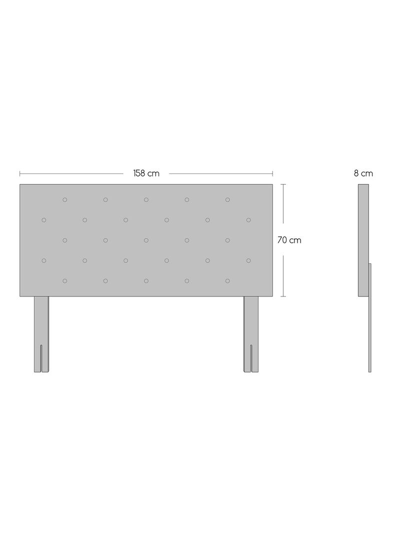 Cama Europea Cotton Organic 2 Plazas Base Dividida + Respaldo Capitoné-1
