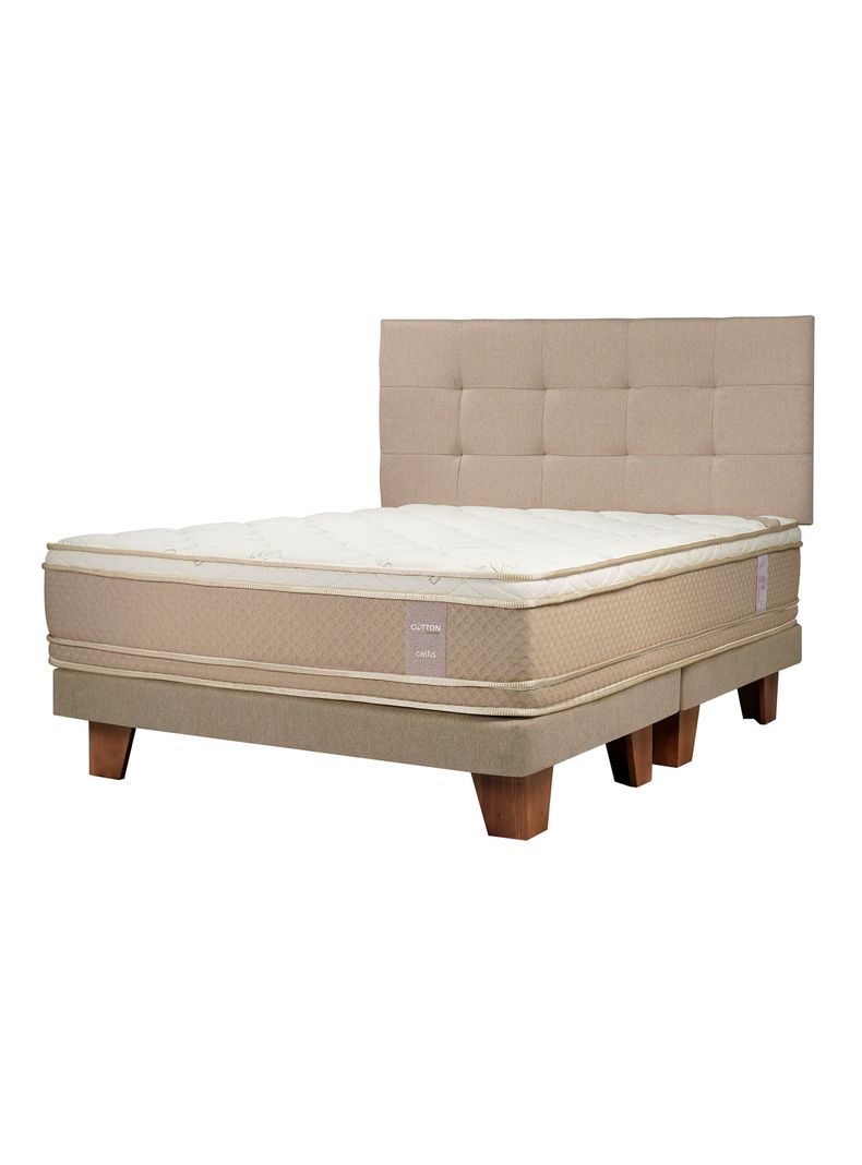 Cama Europea Cotton Organic King Respaldo Aragón-0