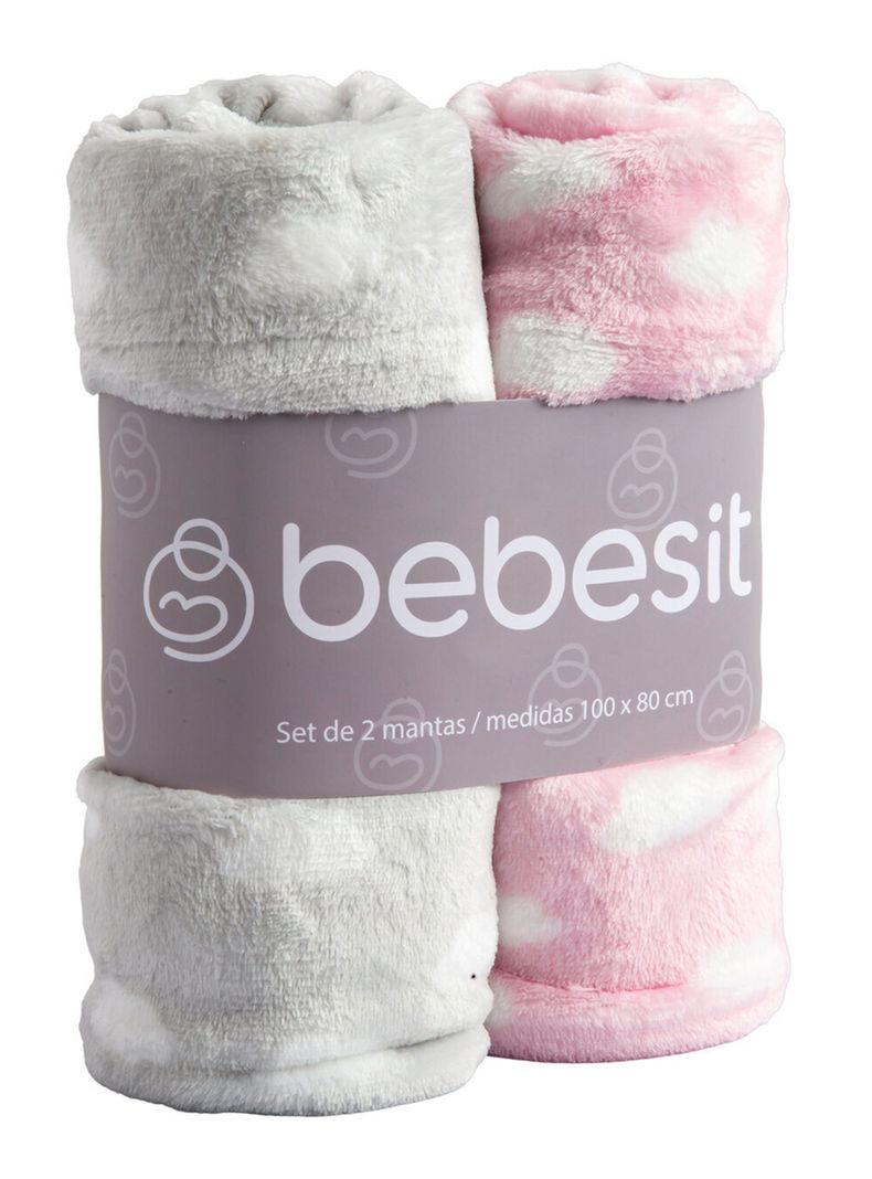 Pack X2 Mantas Rosada Bebesit a $11.990