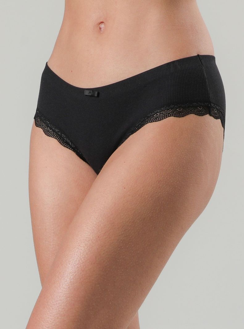 Pack 2 Pantaleta Bonded con Mini Blonda en Bordes-1