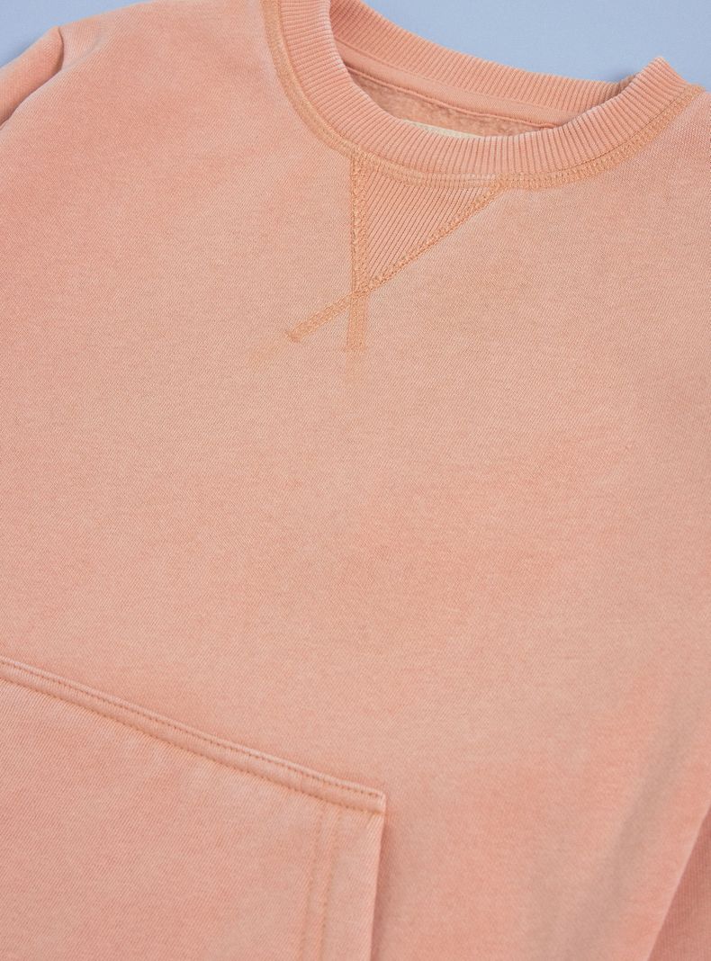 Polerón Acid Wash Bolsillo Canguro Fleece-4