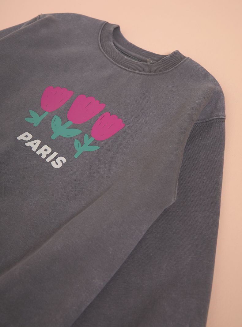 Polerón Acid Wash Estampado Fleece-4