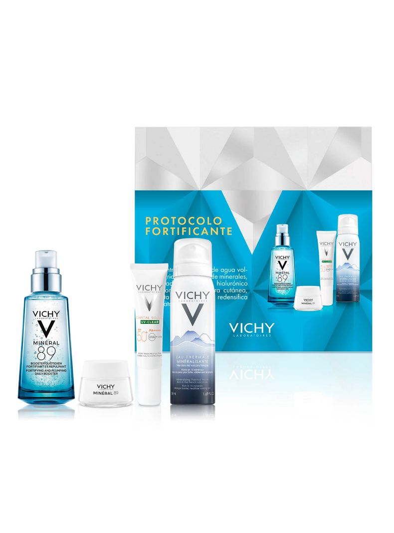 Set Vichy Minéral 89 Booster Protocolo Fortificante 130 ml-0