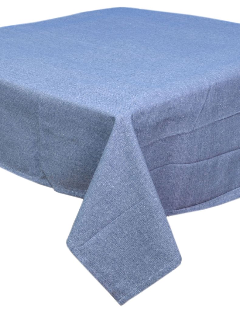 Mantel Cuadrado Antimanchas Azul-1