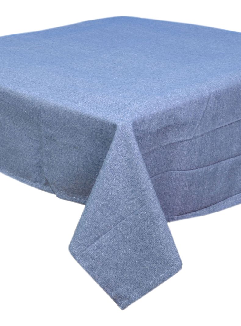 Mantel Rectangular Antimanchas Azul-1