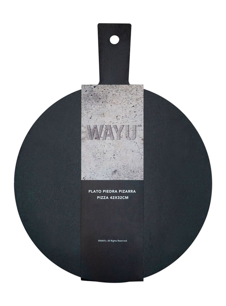 Plato Piedra Pizarra Pizza 42x32 cm-2