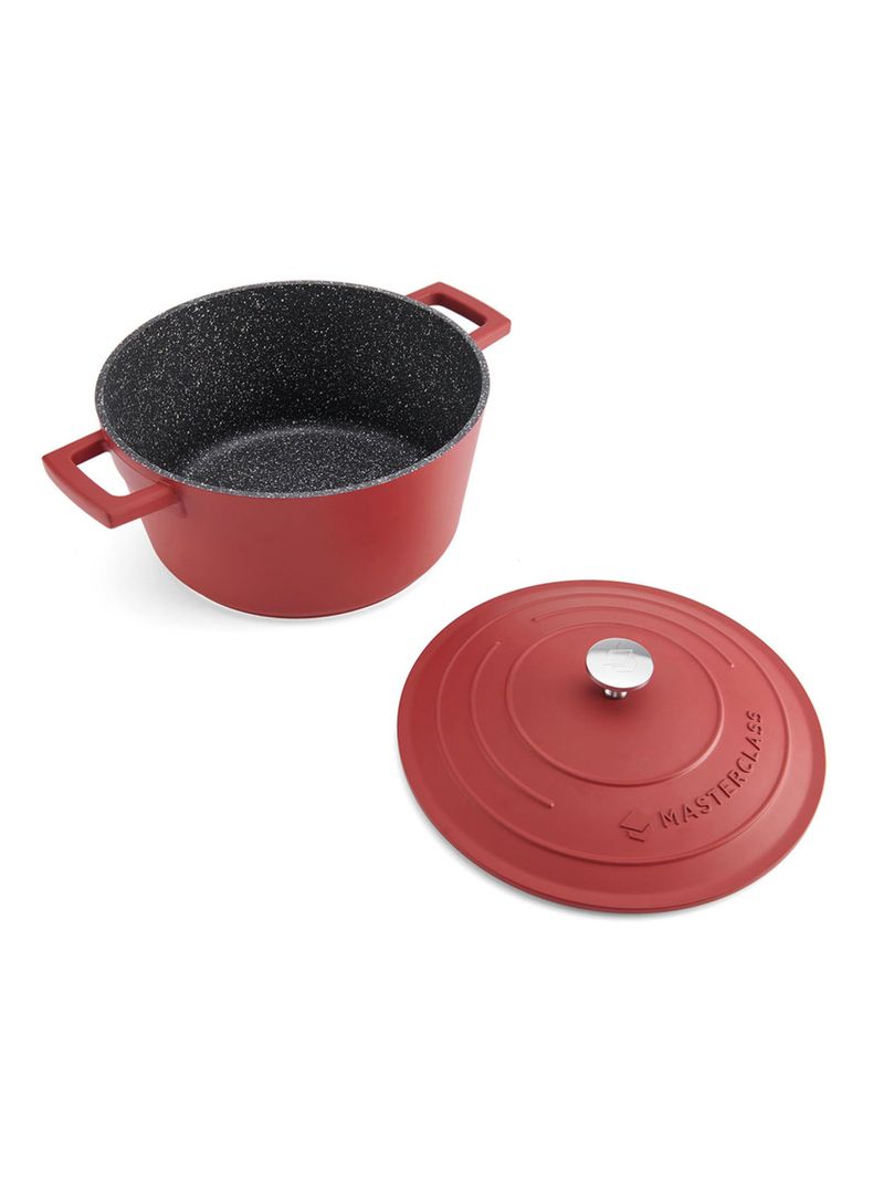 Olla Aluminio 2.5 Litros Rojo-2