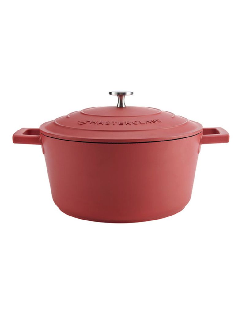 Olla Aluminio 2.5 Litros Rojo-0