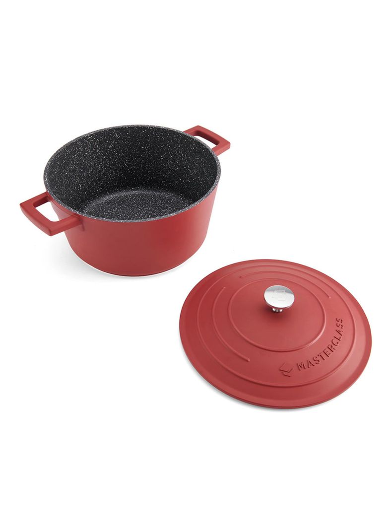 Olla Aluminio 4 Litros Rojo-2