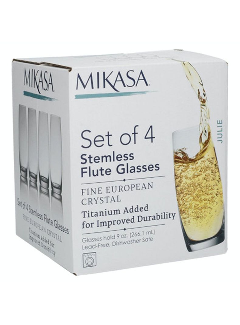 Set 4 Vasos Cristal Altos 266 ml-1
