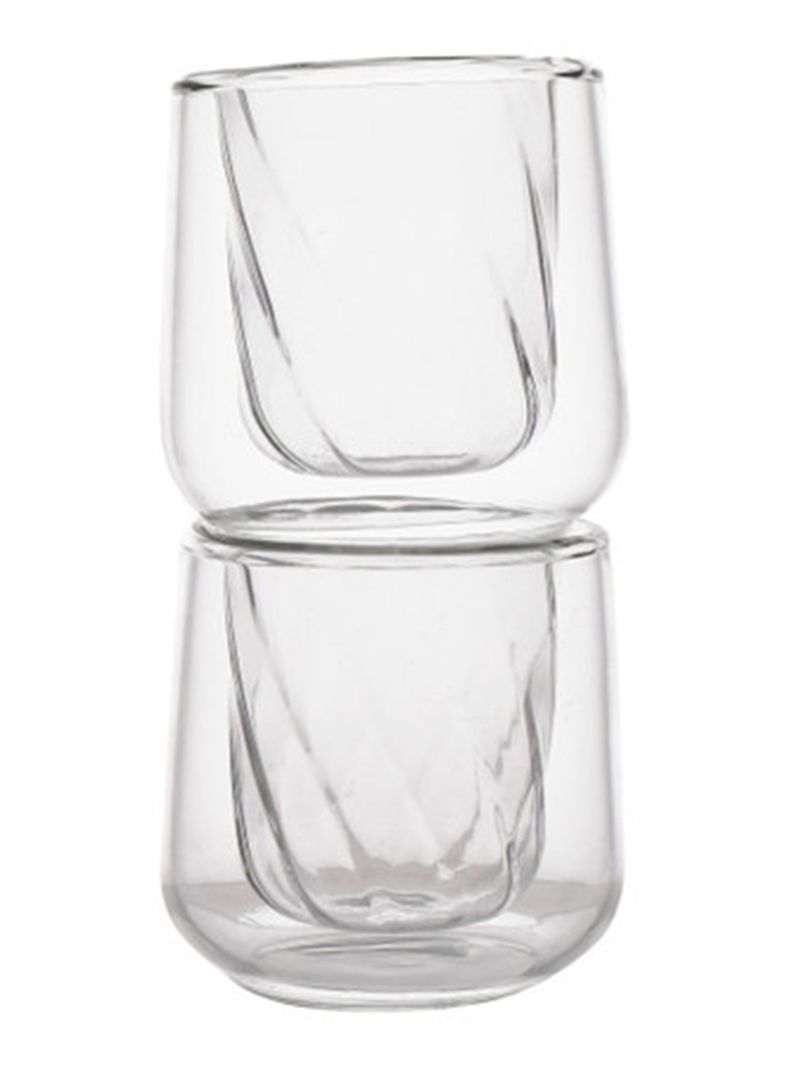 Set 2 Tazas Cortado Doble Pared 135 ml-0