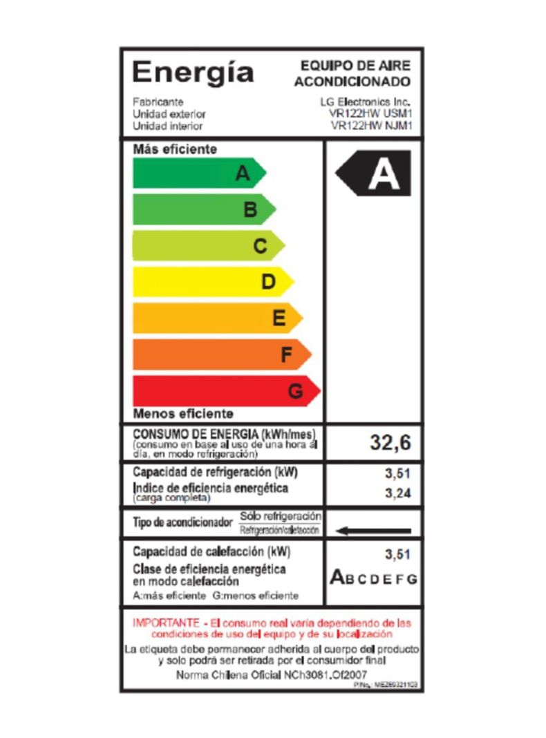 Aire Acondicionado Split Artcool Inverter 12.000 BTU Wifi Frio-Calor-5