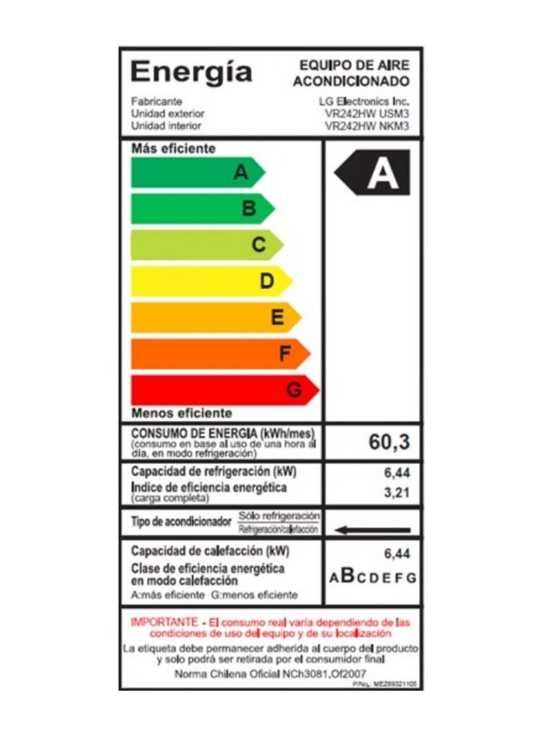Aire Acondicionado Split Artcool Inverter 24.000 BTU Wifi Frio-Calor-5