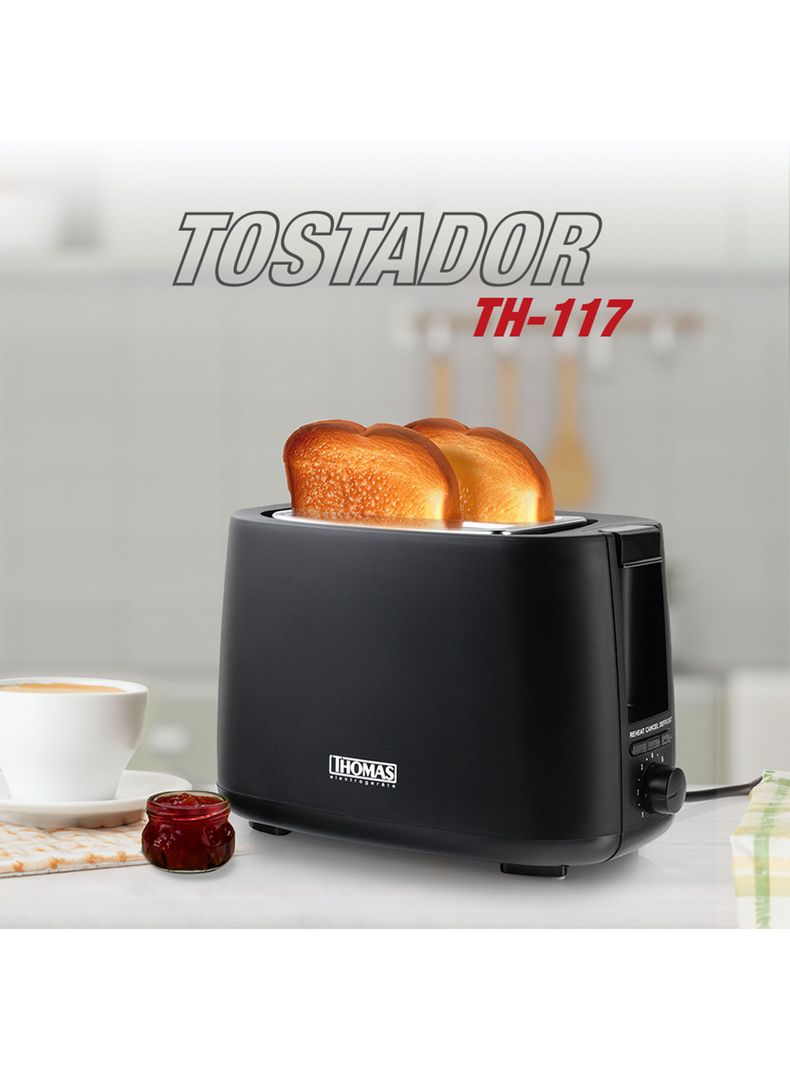 Tostador Eléctrico 2 Rebanadas TH-117-5
