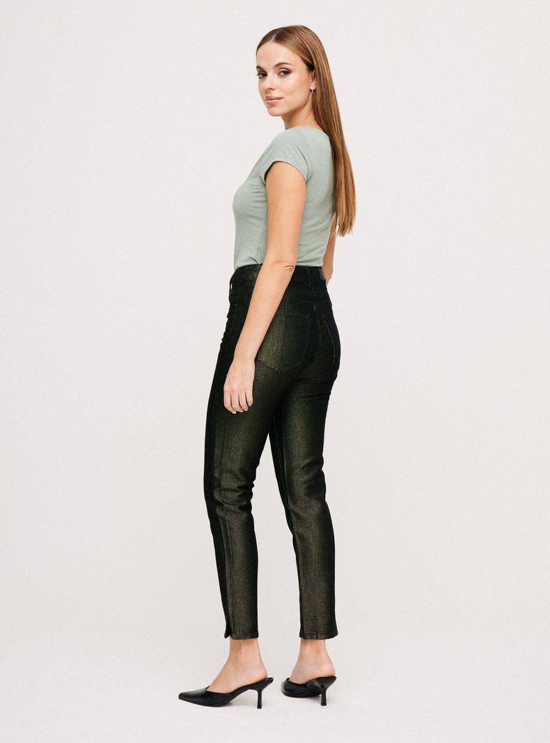 Jeans Metalizado con Aplicaciones-5