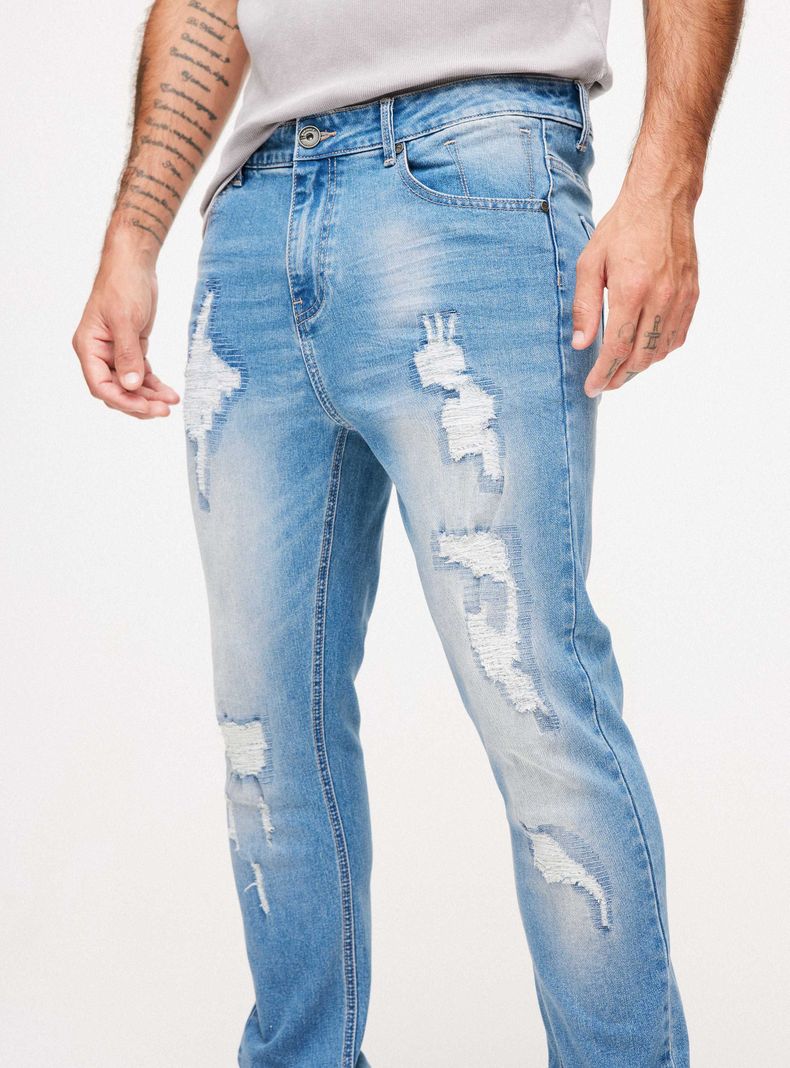 Jeans Sobreteñido Roturas y Remallado-2
