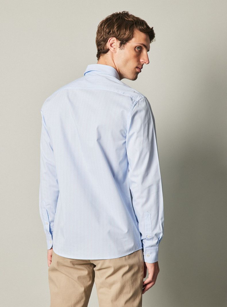 Camisa Manga Larga Oxford Rayada-1