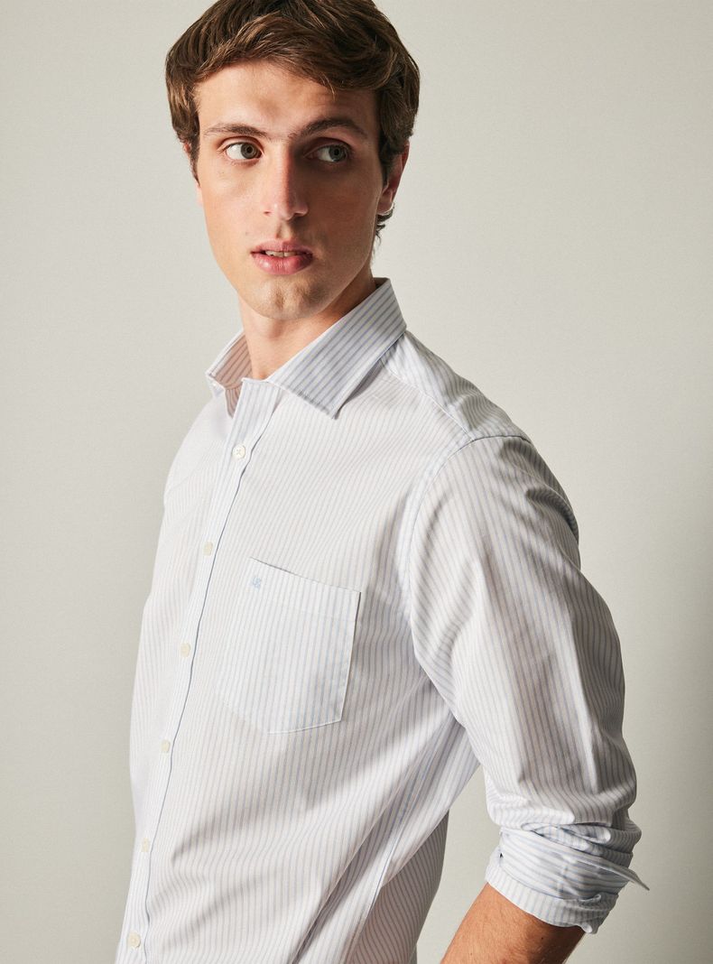 Camisa Manga Larga Rayada-2