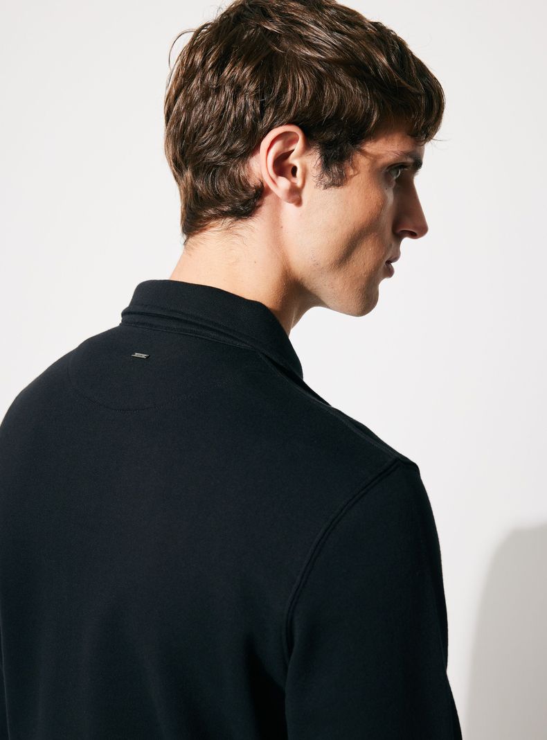 Poleron Half Zipper Cuello camisero-3