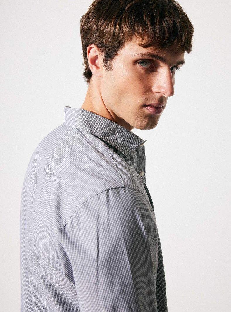 Camisa Mini Cuadro Print-3