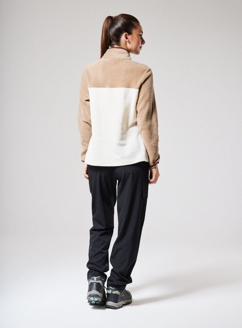 Polar Color Block Cuello Alto Botones De Snap-5