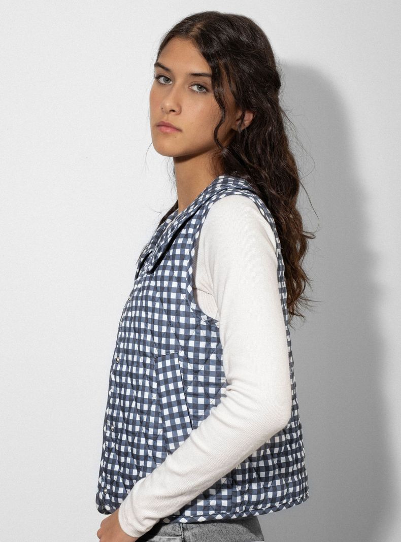 Chaqueta Quilted Vest Vichy-3