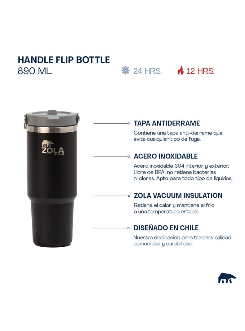 Botella Térmica 890 ml Verde Menta-1