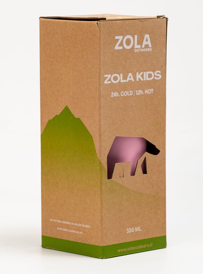 Botella Térmica 350 ml Kids Rosado Pastel-1