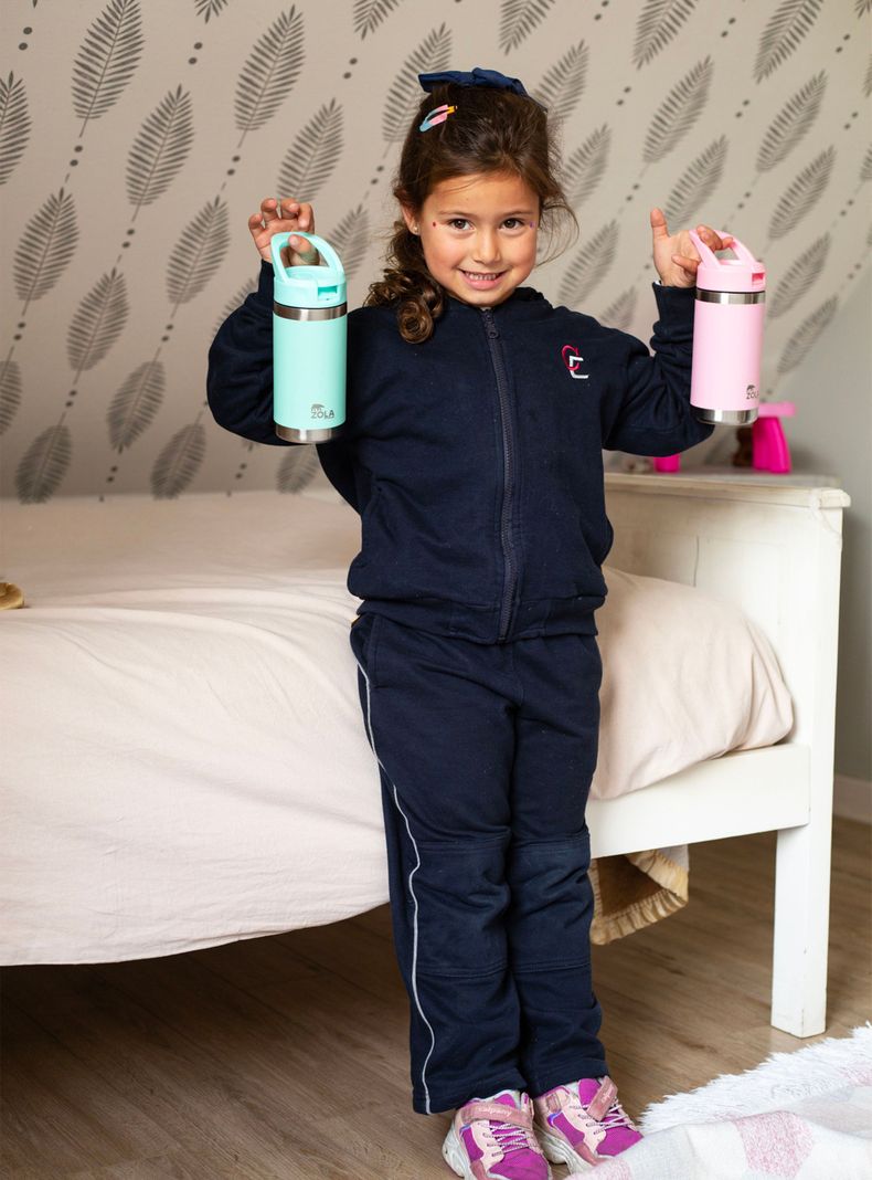 Botella Térmica 350 ml Kids Rosado Pastel-3