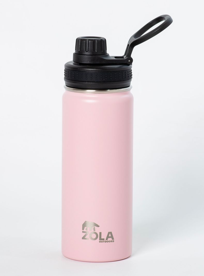 Botella Térmica 550 ml Rosado Pastel-0