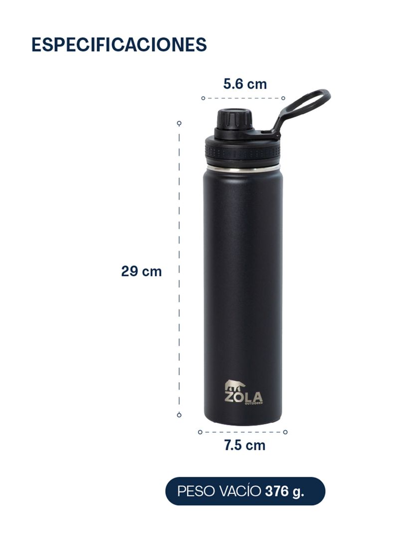 Botella Térmica Clásica 750 ml Verde Menta-2